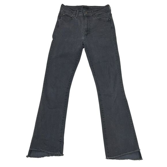 MOTHER The Insider Crop Step Fray Not Guilty Wash (Washed Black) Size 26 - Picture 2 of 16